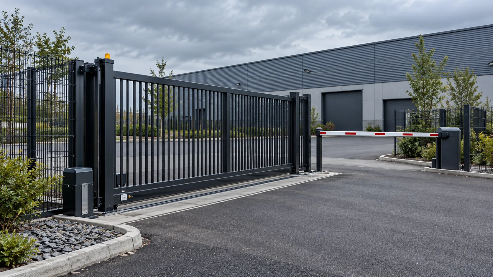Illustrative gates and barriers site context