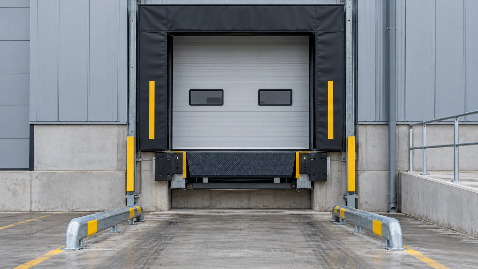 Illustrative loading bay equipment site context